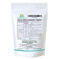Herbal Magic's Freeze Dried Acai Berry Powder - Wild-harvested - Delicious Smoothies, Puddings and Dessert- Free from Fillers & Preservatives-100g (Pack of 1)