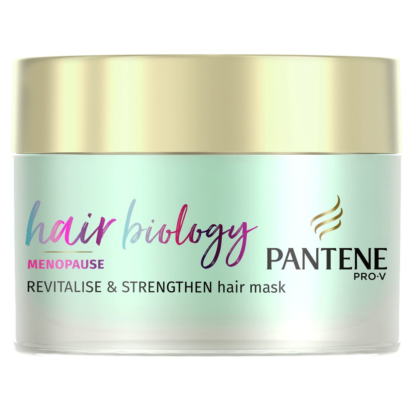 Pantene Hair Biology Menopause Revitalise & Strengthen Hair Mask For Hair Growth, Dry Hair Treatments For Dry And Thinning Hair, Hair Loss Treatment For Women With Vitamin B7 160ml
