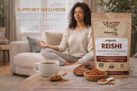 Natures Root Nature’s Root Organic Reishi Mushroom Powder 500g | 100% Fruiting Body | Finely Ground Whole Mushroom | Vegan • No Additives • Certified Organic
