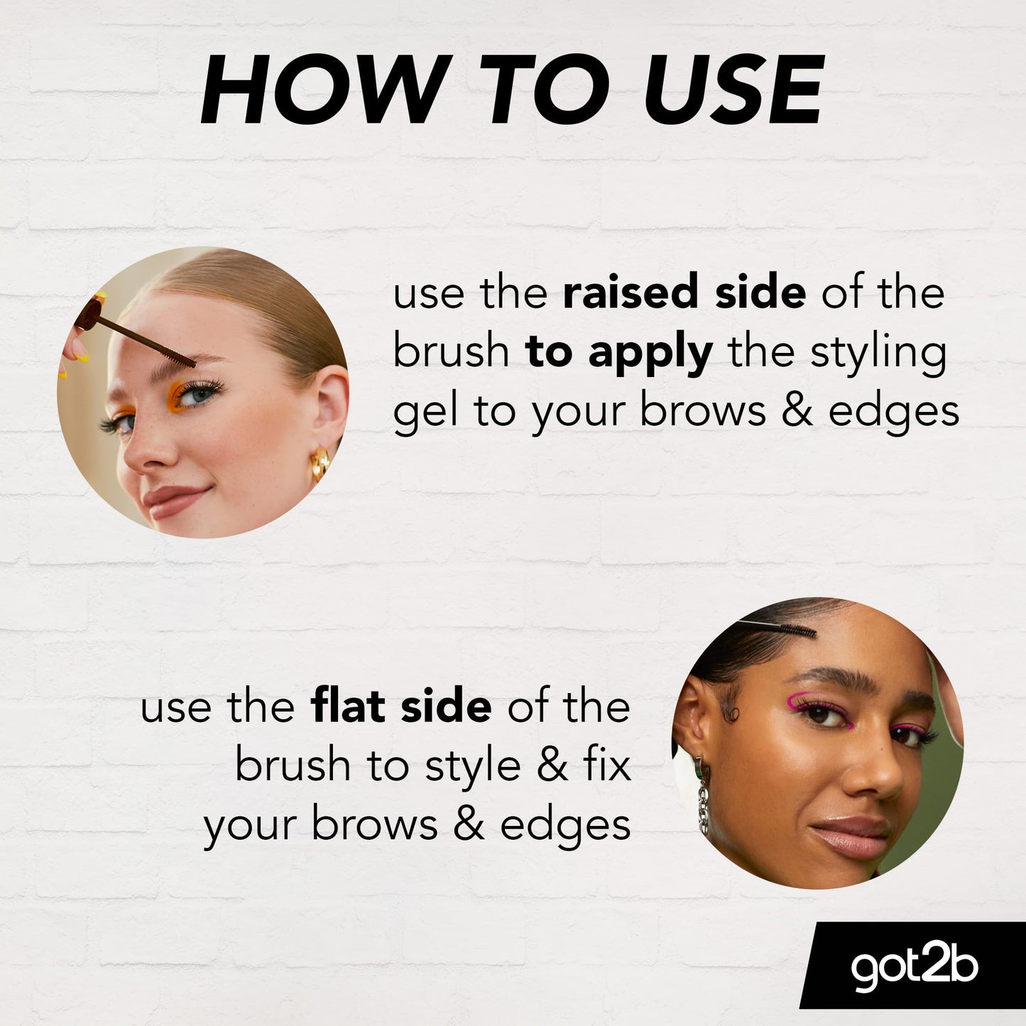 Got2B got2b Glued 4 Brows & Edges Tinted Gel Black 16mL