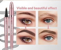 HOPHAT Magic Liquid Eyebrow Pencil - New 4 Tip Microblade Eyebrow Pen, Eyebrow Contouring Pen, Natural Long-Lasting Hair-Like Defined Brows Microblading Eyebrow Pencil (# 01)