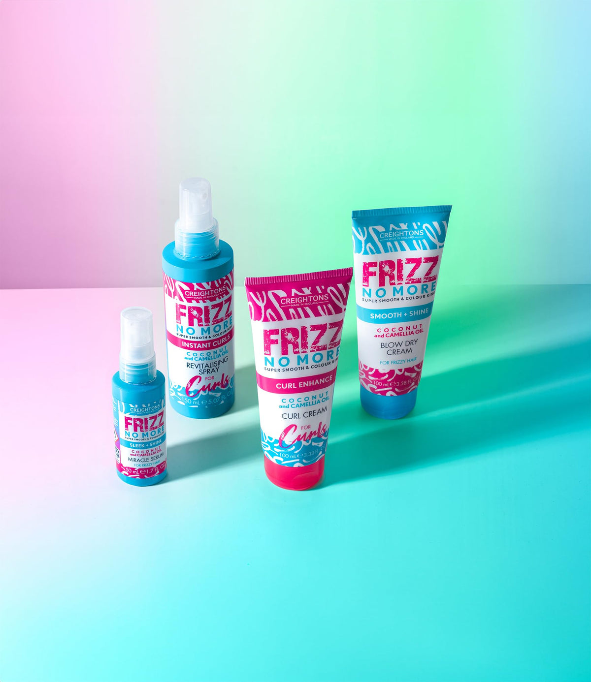 Creightons Frizz No More Curl Enhance Curl Cream 100ml – Reduces Frizz, Defines Curls & Adds Glossy Shine with Coconut & Camellia Oil | Humidity Defence, Colour-Kind, All Hair Types