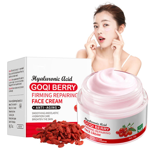 ISBEAUSOLS Go-ji Berry Facial Cream for Wrinkles,Go-ji Berry Anti-Aging Facial Cream for Skin,Goji Be-rry Face Cream with Retinol & Hyaluronic Acid,Skin Tightening Cream for Face,Day and Night Repair Creams