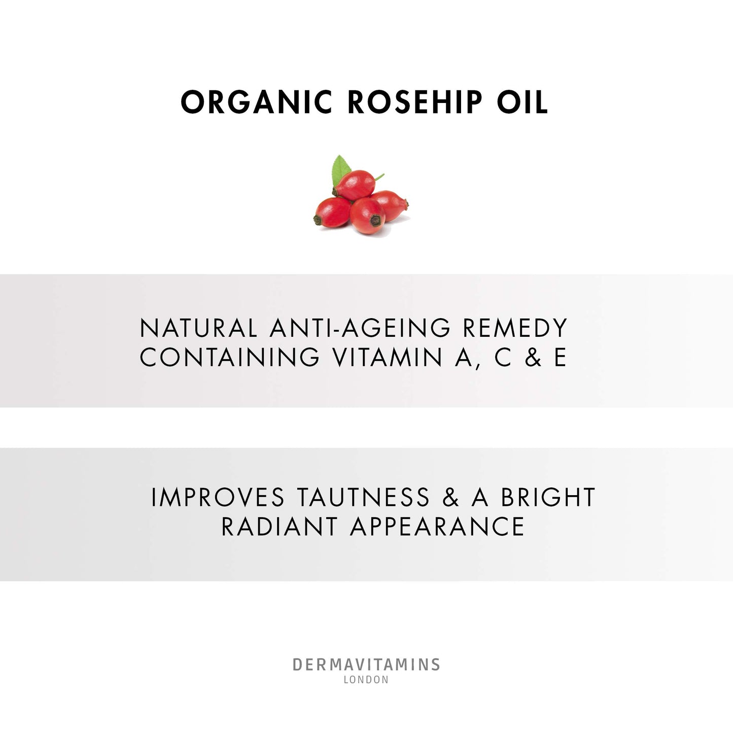 DermaVitamins 100% Organic Cold-Pressed Rose Hip Oil (10ml)