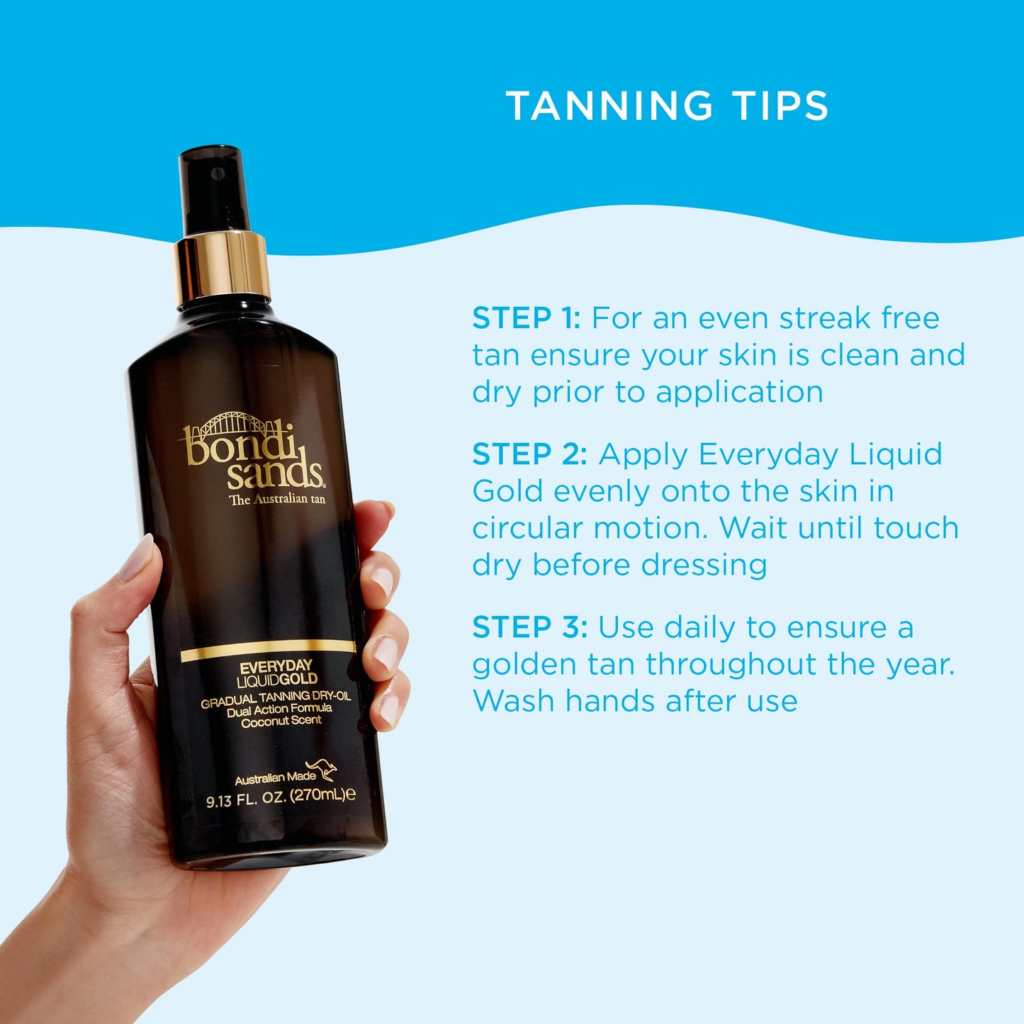 Bondi Sands Everyday Gradual Liquid Gold Tanning Oil 270ml