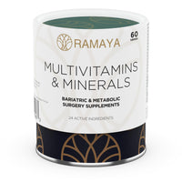 Auralia Medical Group Bariatric Multivitamins with Iron & Calcium + Minerals 1 PER Day Vitamins Gastric Bypass Sleeve Supplements 60 Tablets (2-Month Supply)