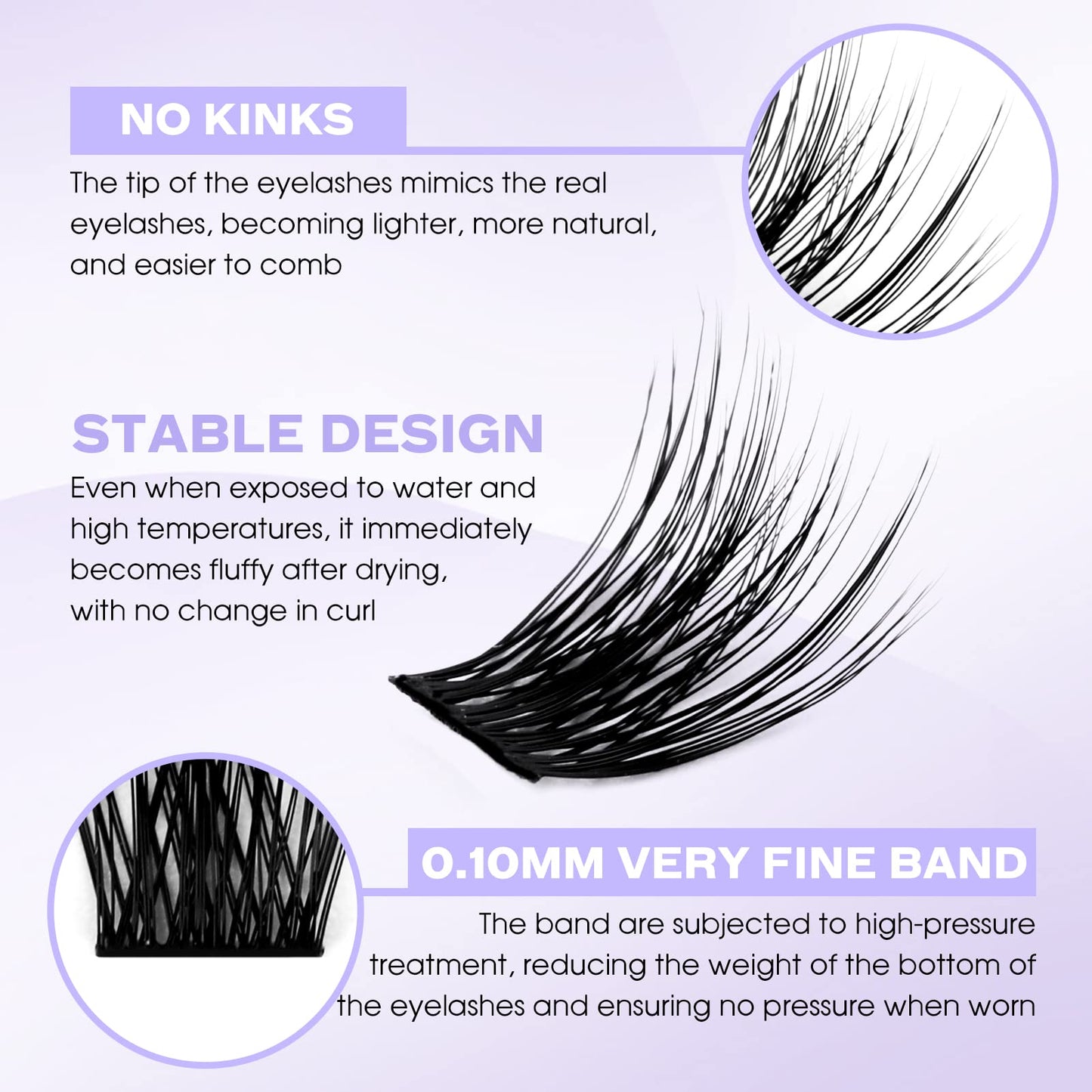 WENDY LASHES Individual Lashes D Curl Cluster Lashes FD18/B 0.07mm 12-16mm Mixed DIY Lash Extensions Wide Stem Individual Eyelash Clusters Reusable Soft and Wispy Clusters Eyelash Extensions(FD18+B-D-MIX12-16)