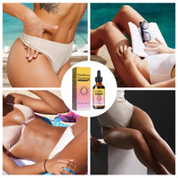 GMHLLES 2PCS Self Tanning Drops, Natural New Sunless Tanning Drops Enhances Natural Skin Tone for Face and body with 1PCS White Massage Stick 60ML