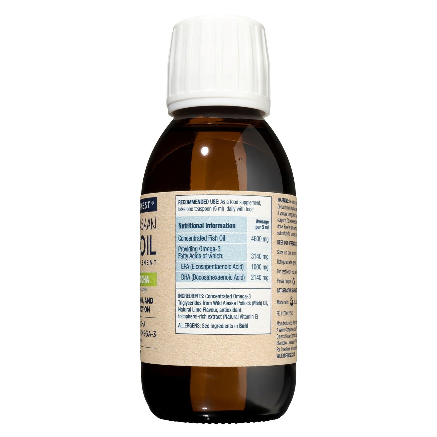 Wiley's Finest Summit DHA Liquid, 125ml (25 Servings)