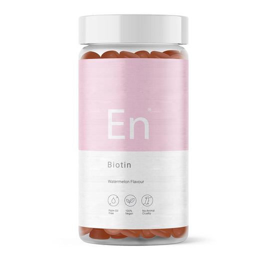 27 Elements Biotin Gummies | 10,000mcg Strength | 2 Months Supply - 60 Vegan Vitamins | for Healthy Hair, Skin and Nails | Natural Watermelon Flavour | No Artificial Flavours and Preservatives