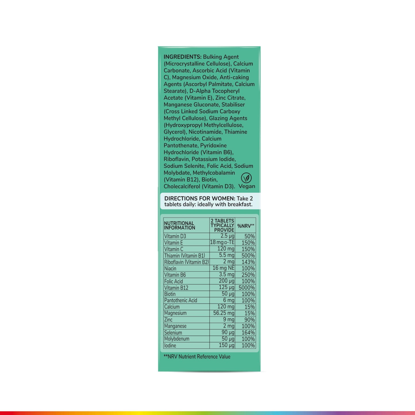 Health and Her Health & Her Multivitamin for Women Taking Hormone Replacement Therapy (HRT) - Supplements for Women - Nutrition and Wellbeing Support - 2 Month Supply, 120 Tablets - Vegan & Gluten Free