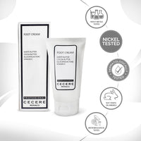 Cecere Laboratories-(75ml/2.5oz) Foot Cream for Cracked Heels and Dry Skin, Shea Butter Foot Cream for Very Dry Feet,Cracked Heel Repair Cream