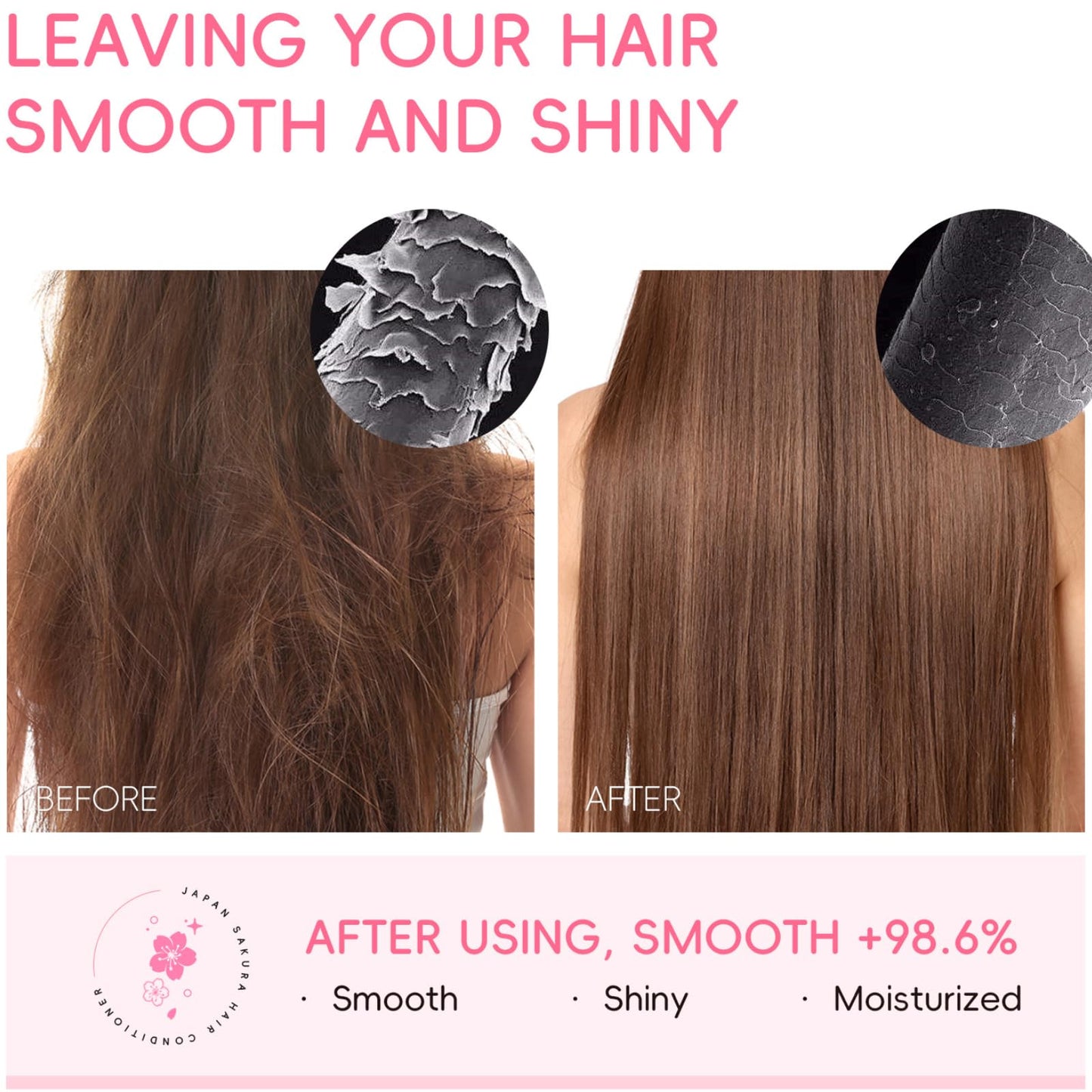 SALROAL Sakura Travel Shampoo and Conditioner Set – Travel Size Shampoo and Conditioner for Women, Perfect Sakura Shower Gift Set with Moisturizing, Nourishing Formula for Soft, Frizz-Free Hair on the Go