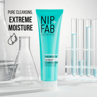 Nip+Fab Nip + Fab Hyaluronic Fix Extreme4 Cleansing Cream – Hydrating Face Wash with 2% Hyaluronic Acid Complex & Polyglutamic Acid to Plump and Cleanse, Vegan, 150ml