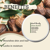 Ancient Chemistry 200ML Organic Shea Butter Moisturizer – 100% Pure and natural – Deep Moisturizing Body Butter for Dry Skin, Stretch Marks, Hair Care, and Anti-Aging