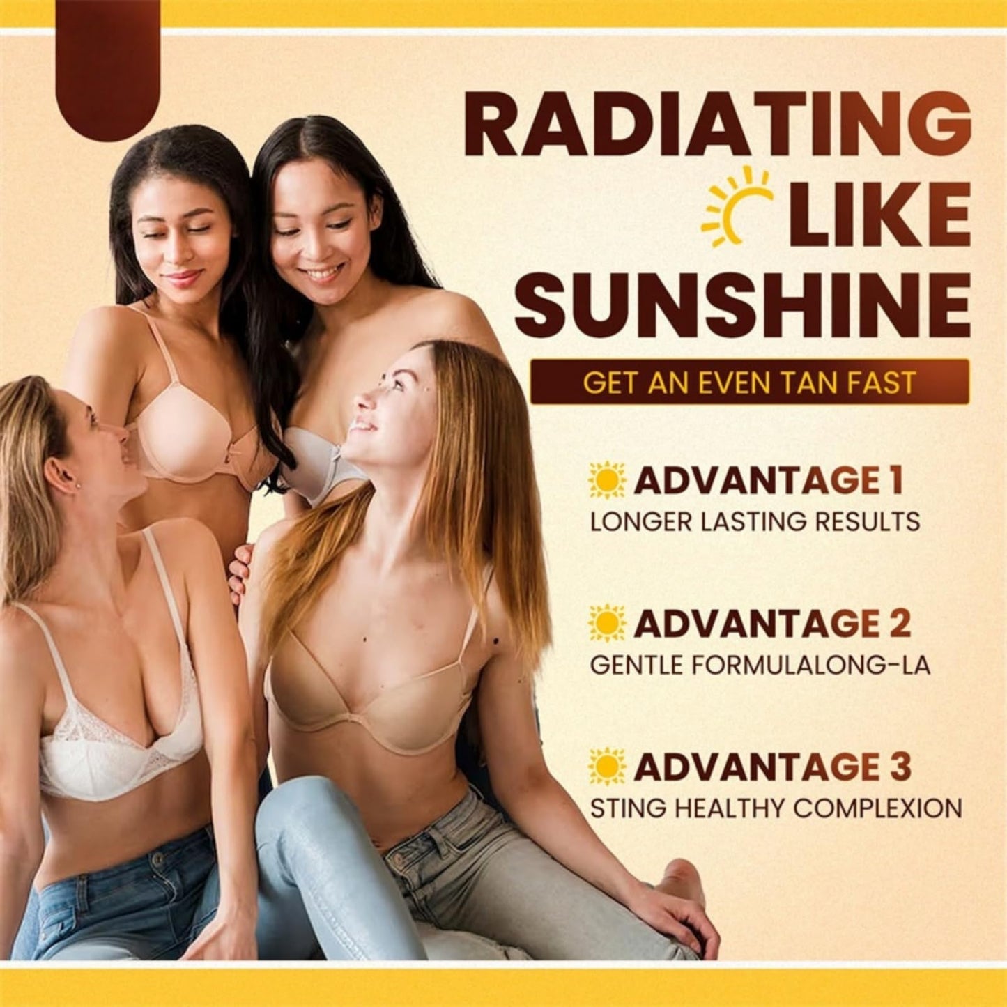 Mubuni Sunless Tanning Drops,Tanning Drops for Face and Body,Tans Without Sun,Oral D/rinkable Sunless Tanning Dr/ops,Self-Ta/nning Nourishing Tan Enhancer D/rops,Naturally Boost T/anning for Women