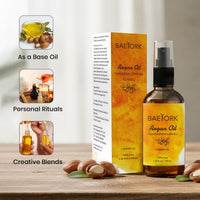 BAEYORK Baeyork 100% Moroccan Pure Natural Argan Oil for Face & Body 100ml (3.4 fl. oz) – Rich in Vitamin E for Healthy Skin, Hair & Nails.