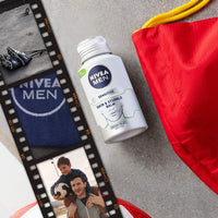 NIVEA MEN 3 Day Face & Beard Care (3 x 125 ml), Anti-Itch Soothing Care for Sensitive Skin, Softening Treatment 0% Alcohol for 3 Day Beards