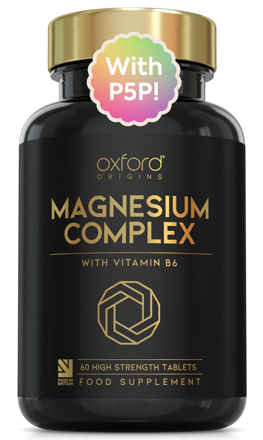 Oxford Organics Advanced Vegan Magnesium Tablets | Magnesium Supplements for Restless Leg Syndrome Relief, Leg Cramps & Calm Sleep | Magnesium Citrate, Oxide & Vitamin B6 | UK Made Magnesium Supplement (60 Tablets)