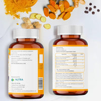 NUTRA LIFE Nutra Life Advanced Turmeric with Black Pepper & Ginger Tablets High Strength Supplement 90 Tablets with 2000mg Curcumin for Women & Men 3 Month Supply Vegan Friendly Gluten-Free