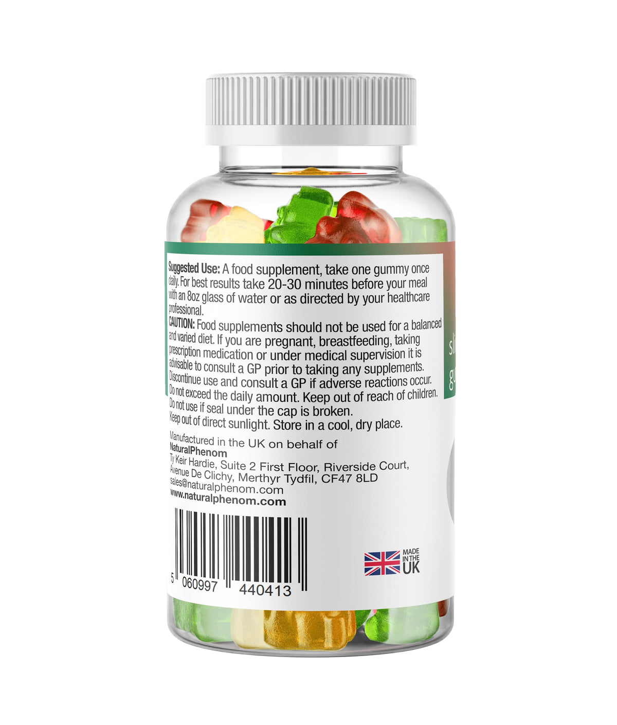 Slimming Gummies - 30 Gummies Suitable for Vegetarians & Vegans NaturalPhenom
