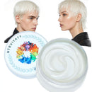 HTRUIYATY Temporary White Hair Colour Wax Natural Washable Instant Hair Color Pomades Mud for Kids Adult Cosplay Halloween Party