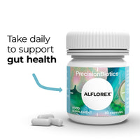 Alflorex Plus Calcium – Daily Gut Health Probiotics - Contains Calcium & Bifidobacterium Longum Bacterial Culture Strain 35624 – No Refrigeration Required - 30 Capsules