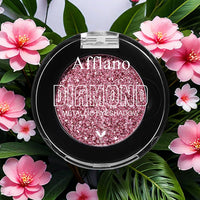 DE'LANCI Pink Glitter Eyeshadow, Pink Shimmer Eyeshadow Highly Pigmented Make-up,High Pigment Pink Metallic Eyeshadow,Waterproof & Long Lasting,Vegan & Talc Free #21H