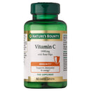 Nature's Bounty Vitamin C 1000 mg with Rose HIPS - Pack of 60 Coated Caplets - Supports Immunity and Energy - Vegan and Gluten Free