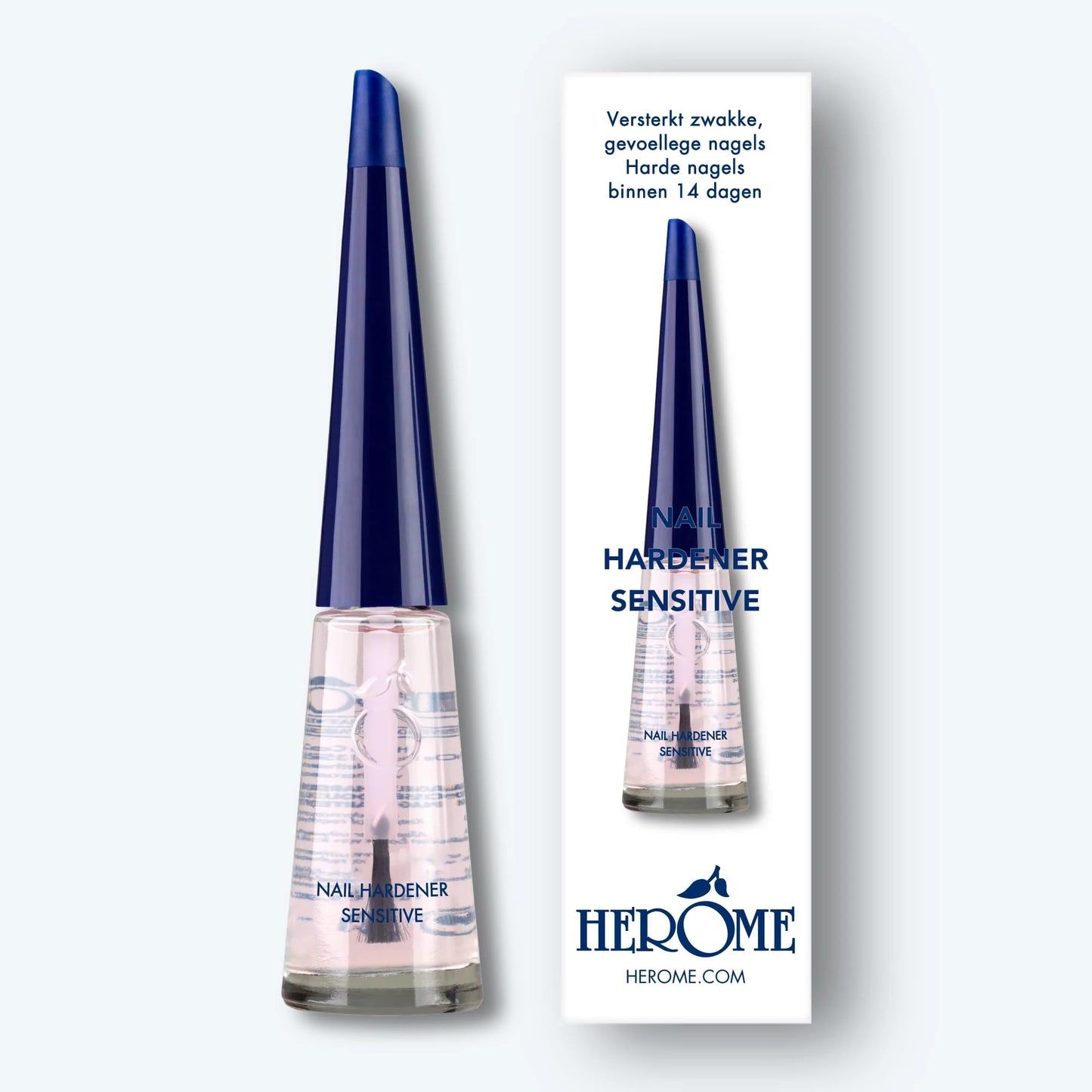 HEROME Herome - Nail Hardener Sensitive 10ml | With Keratin, Nail Strengthener for Sensitive & Weak Nails, Strengthening Treatment, Hardening Nail Polish, for quick Nail Growth
