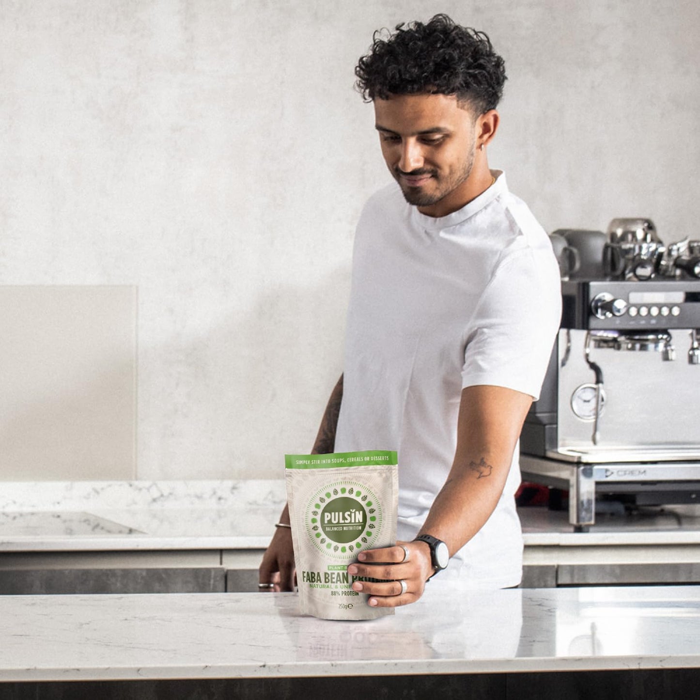 Pulsin - Natural Unflavoured Vegan Faba Bean Protein Powder - 250g - 8.8g Protein, 0.2g Carbs, 42 Kcal Per Serving - Gluten Free, Plant Based, Palm Oil Free & Dairy Free Protein