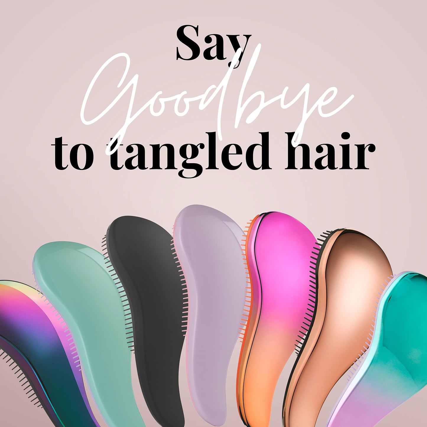 Detangle Hair Brush for Curly Hair, Straight, Dry & Wet Hair - Detangling Hair Brush for Thick Hair & Fine - Curly Hair Brush for Kids, Women, & Toddlers - Vegan Detangler Hair Brush by Lily England