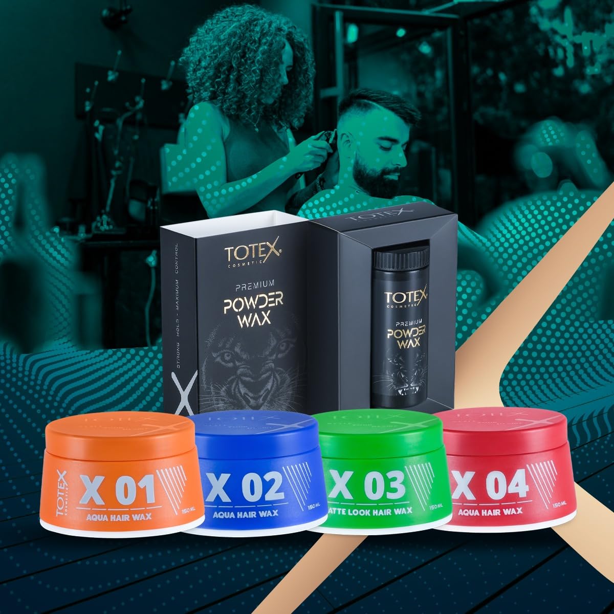 Totex Hair Styling Aqua Gel Wax 01 | Strong Hold Gel Maximum Control | Parfume Scent | Unisex 150ml