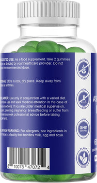 Vitamatic Ashwagandha Gummies 1500mg per Serving - 60 Vegan Gummies - 3% Withanolides