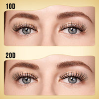 320Pcs Individual Lashes QUEWEL Cluster Lashes 10D+20D D Curl MIX12-18mm Individual Lash Extension Lash Clusters DIY Eyelash Extensions For Home Use (10D+20D D MIX12-18mm)