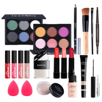 FantasyDay All-in-one Makeup Set Gift Surprise | Full Makeup Kit for Women Cosmetic Essential Starter Bundle Include Eyeshadow Palette Lipstick Blush Foundation Concealer Face Powder Lipgloss Brush