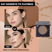 LYNTYAOU Contour Palette Bronzer Powder, Natural Look Make up, Multi-Use Face Shadow Matte 3D Make-up, Long-Lasting Sweat-Resistant, Silky Smooth Contour Makeup for Women & Girls
