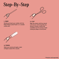 MYLEE Mylee Curved Edge Nail Scissors – Professional, Sleek, Matte Black