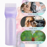 Gezimetie Root Comb Applicator Hair Dye 3 Pack Bottle with Graduated Scale