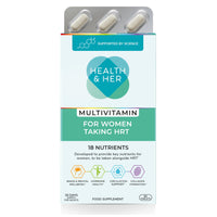 Health and Her Health & Her Multivitamin for Women Taking HRT, Gluten Free, 30 Day Supply
