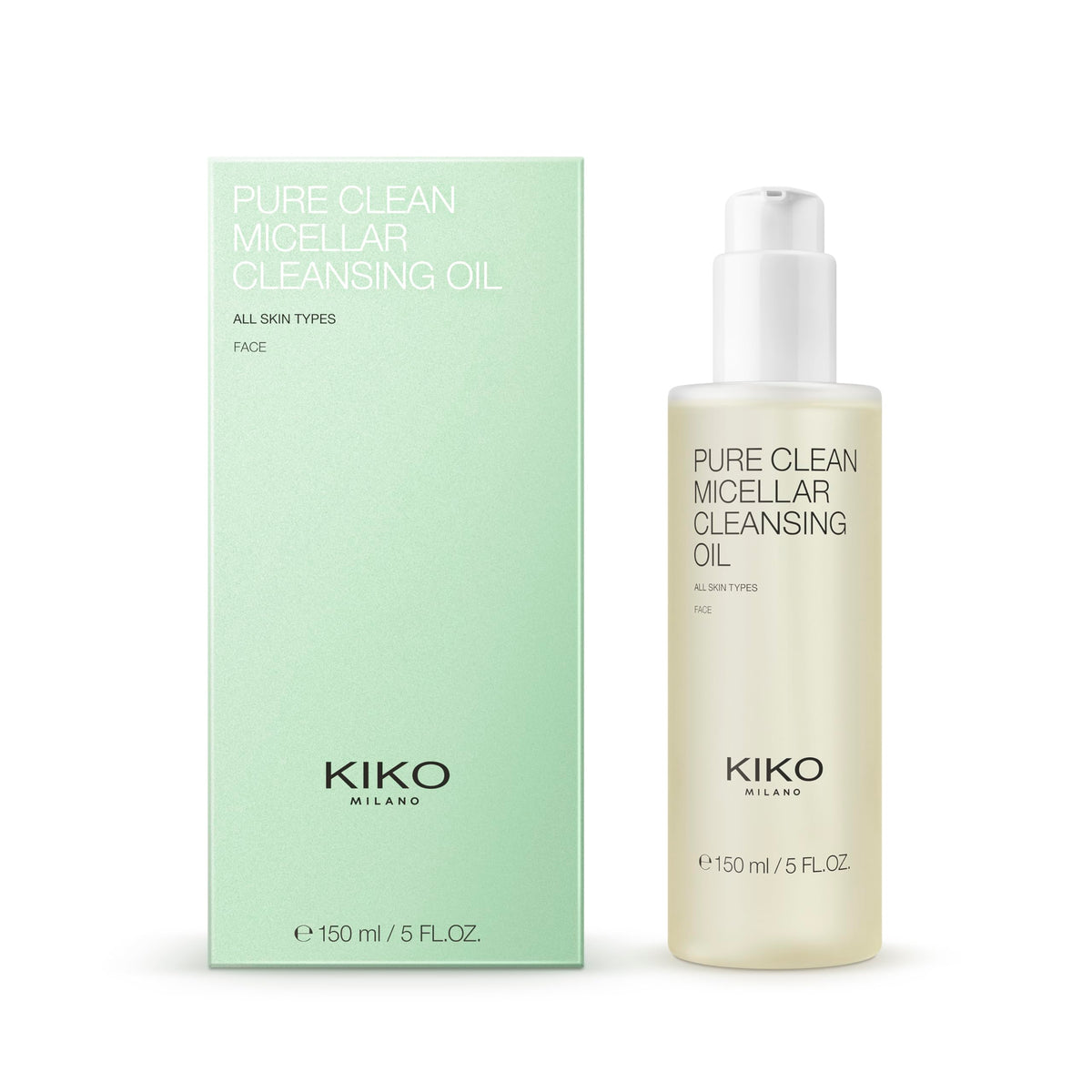 KIKO Milano Pure Clean Micellar Cleansing Oil, Micellar Oil Cleanser And Make-Up Remover