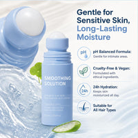 IZBEAUVO 2pcs Razor Bump Smoothing Solution Ingrown Hair Reduction with BHA AHA - High Roller Ingrown Tonic for Underarms Abdomen - Ingrown Hair Serum for Men & Women - Roller Ball Applicator for Tend Skin