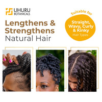 Uhuru Botanicals - Chebe Hair Butter, Paraben Free, Shea Butter Free for Split Ends Treatment, Nourishing Vegan Hair Butter for All Hair Types, 6 oz
