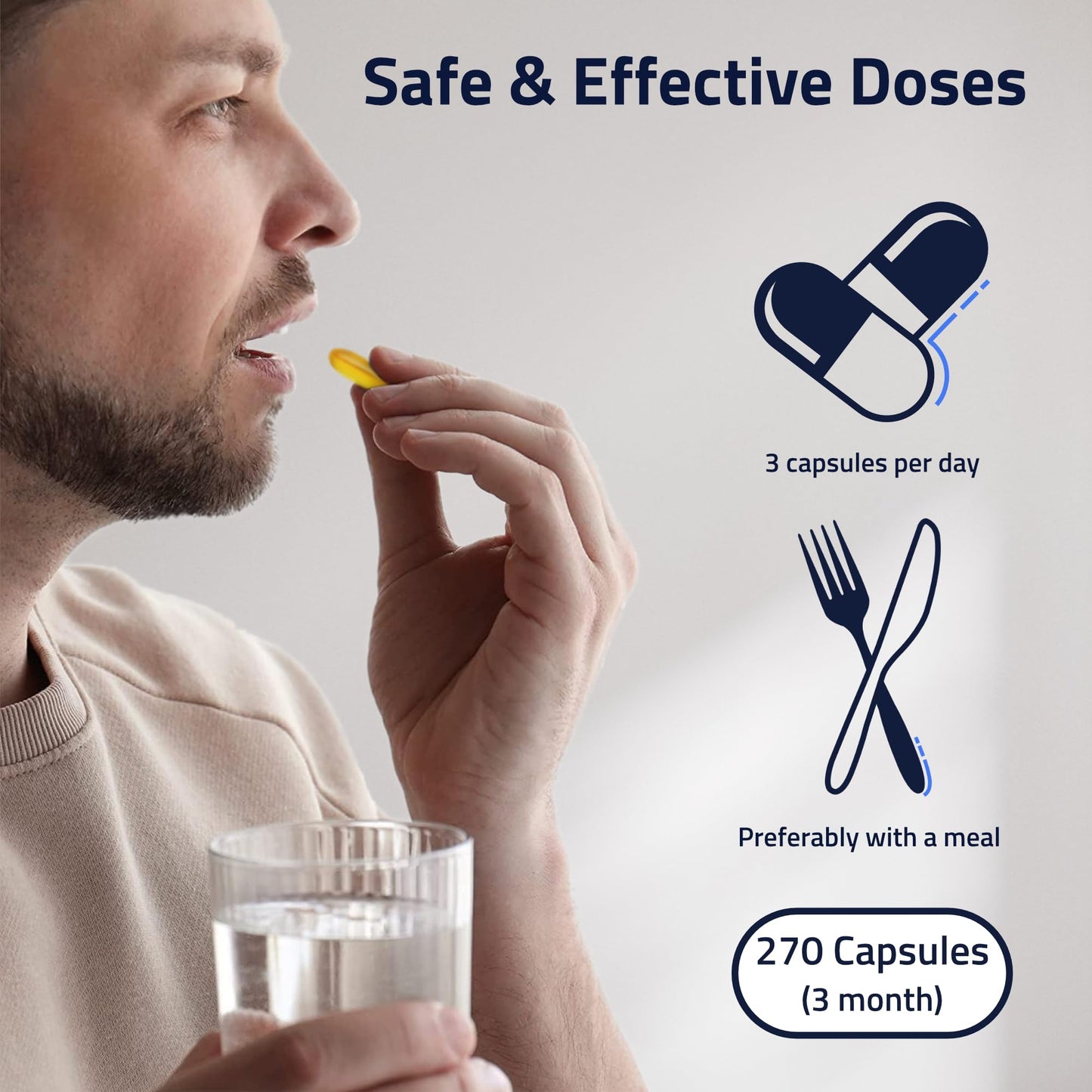 ExSeed Health - Male Fertility Supplements - Omega 3-3 Month Supply (x3 Bottles) - 90 Capsules per Bottle - Effective Doses - Fish Oils for Men - Supports Healthy Conception & Overall Health