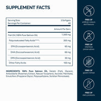 NFO Omega 3 6 9 Norwegian Fish Oil – 120 Mini Capsules | Norwegian Wild Salmon Oil | EPA DHA DPA | Complete Omega 3-6-9 Formula