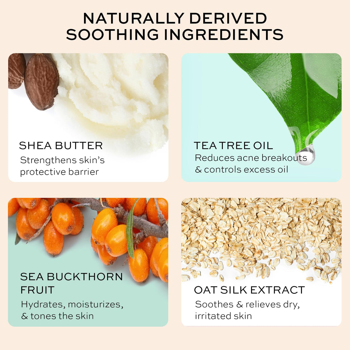 The Natural and Organic Family Face Cream for Pre Teens & Teens - Organic Face Moisturizer for Dry Skin - Soothing Facial Cream with Tea Tree Moisturizer - Daily Face Moisturizer for Acne Prone Skin - Hyaluronic Acid Moisturizer