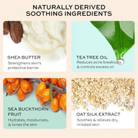 The Natural and Organic Family Face Cream for Pre Teens & Teens - Organic Face Moisturizer for Dry Skin - Soothing Facial Cream with Tea Tree Moisturizer - Daily Face Moisturizer for Acne Prone Skin - Hyaluronic Acid Moisturizer