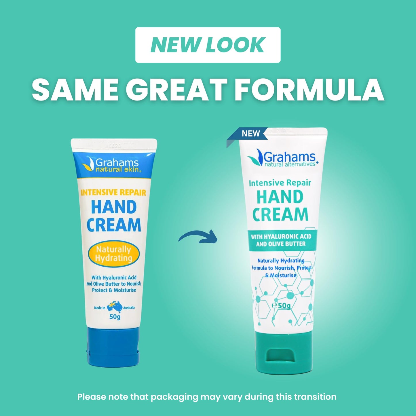 Grahams Natural Intensive Hand Repair Cream 50g | Calendula, Shea Butter, Coconut Oil, Vitamin E | Intense Hand Cream for Very Dry Hands & Eczema Prone Skin | Itch Relief & Cracked Finger Tip Repair