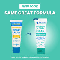 Grahams Natural Intensive Hand Repair Cream 50g | Calendula, Shea Butter, Coconut Oil, Vitamin E | Intense Hand Cream for Very Dry Hands & Eczema Prone Skin | Itch Relief & Cracked Finger Tip Repair