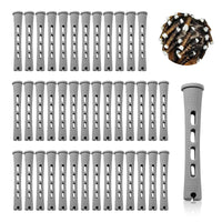 Honicemar 40 Pcs Perm Rollers Set for Long & Short Hair - 0.59 Inch Medium Cold Wave Rods, DIY Curling Tools for Natural Hairstyles, Hair Curling Rods for Home or Salon Styling